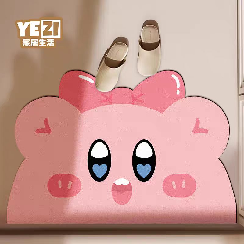 【新品上架】卡通卫生间浴室硅藻泥地垫45*70cm 卡比头像