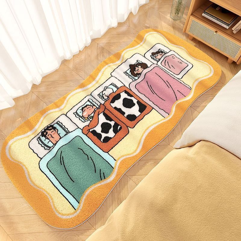【新品上架】家用床边仿羊绒地毯60*160cm 蜡笔小新晚安 / Cashmere Mat 60*160cm Good Night Shin-Chan