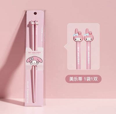 【新品上架】三丽鸥卡通头合金筷子 Melody / Melody Head Alloy Chopsticks By SANRIO