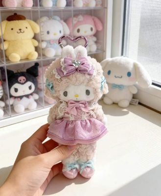 【2026年3月发售】Sanrio三丽鸥长腿蕾丝女仆系列挂件 小羊 / 【Pre-order】Piano Long-Leg Lace Maid Series Charm By SANRIO