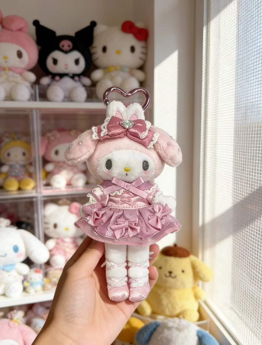 【2026年3月发售】Sanrio三丽鸥长腿蕾丝女仆系列挂件 美乐蒂 / 【Pre-order】Melody Long-Leg Lace Maid Series Charm By SANRIO