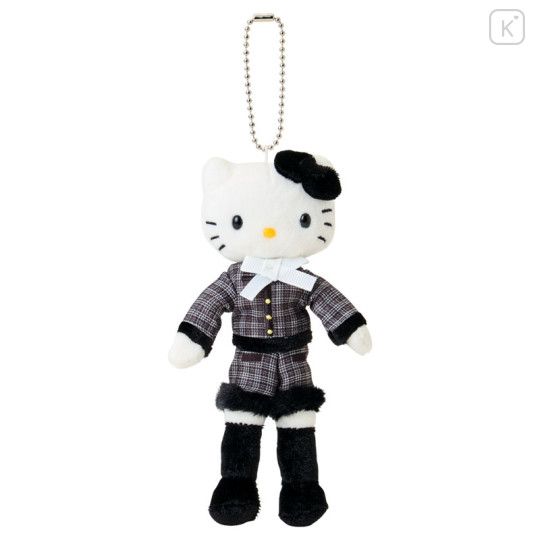 Sanrio Hello Kitty Long-Legged Black and White Coat Keychain Charm