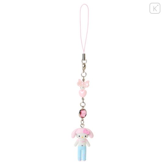 【新品上架】Sanrio三丽鸥衣橱长腿KITTY系列手机链 兔耳针织帽/ Longleg Hellokitty Cute Rebbit Chain By SANRIO
