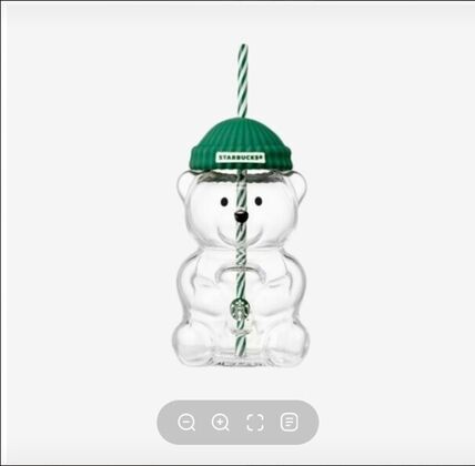 【新品上架】Starbucks星巴克25年绿色毛线帽小熊吸管杯591ML/  Straw Cup Bear With Green Hat