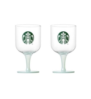 【新品上架】Starbucks星巴克韩国25年圣诞系列第二季 透明玻璃高脚杯一对/ Goblet In A Pair