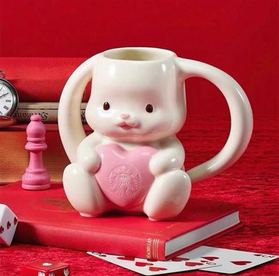 【新品上架】Starbucks星巴克韩国26年情人节系列 兔子马克杯/ Valentine's Series Bunny Ceramic Cup By Starbucks