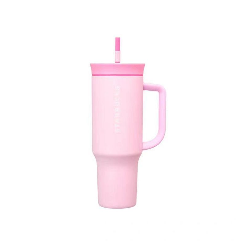 【新品上架】Starbucks星巴克韩国26年情人节系列 粉色吸管杯1.18L/ Valentine's Series 1180ml Pink Straw Cup By Starbucks