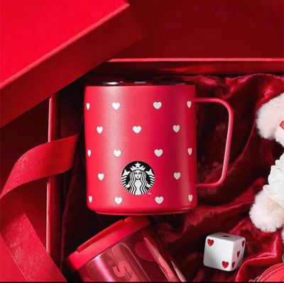 【新品上架】Starbucks星巴克韩国26年情人节系列 红色把手杯/ Valentine's Series Red Mug By Starbucks