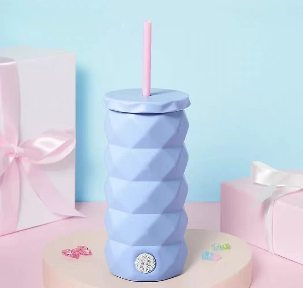 【新品上架】Starbucks星巴克 X Jellyduck 26年情人节系列 蓝色吸管杯/ Valentine's Series Blue Straw Cup By Starbucks