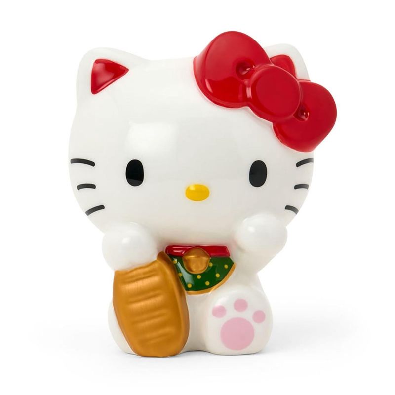 Hello Kitty Maneki-neko Money Box - Gold Coin By SANRIO