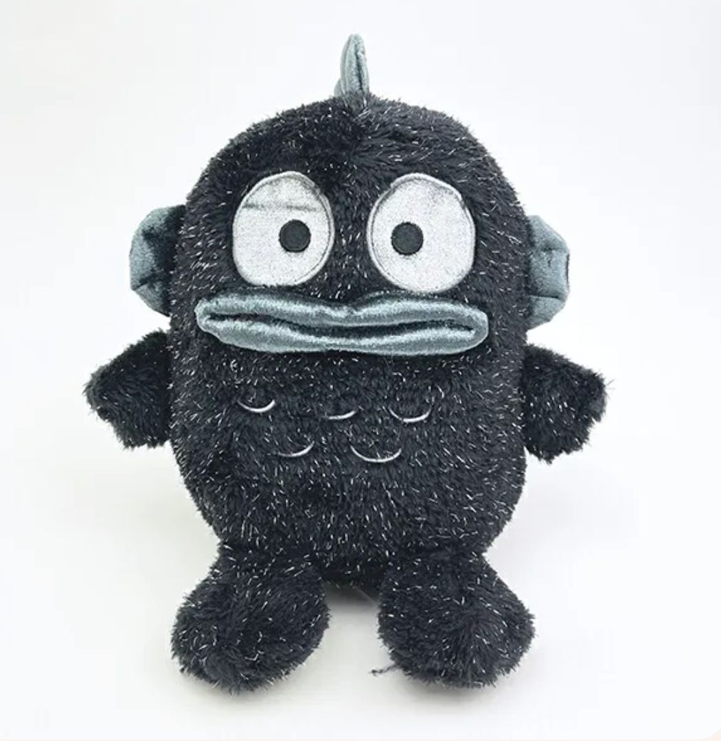 【预订】Sanrio三丽鸥黑色生日系列S号公仔 小丑鱼 /【Pre-Order】 Hangyodon Black Birthday S Size Plush By SANRIO