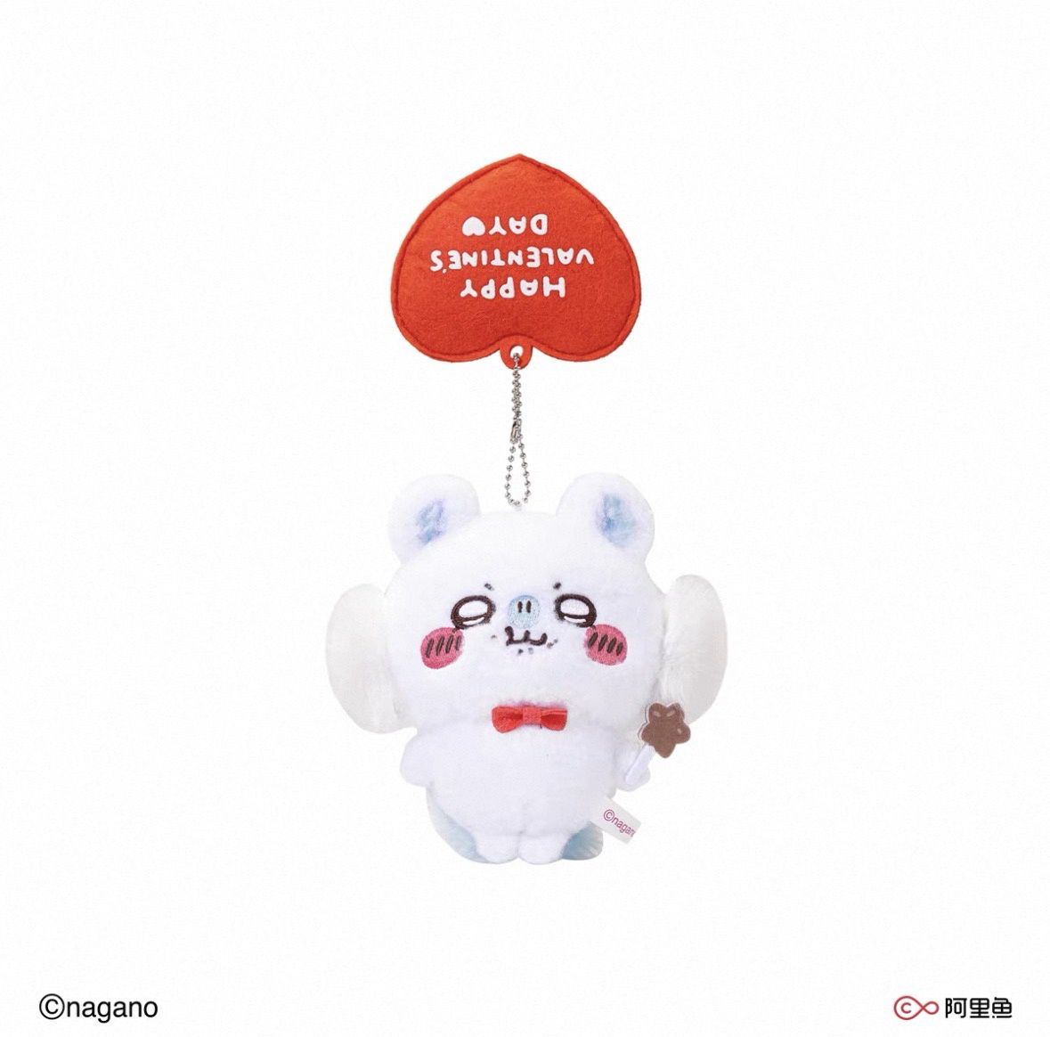 【新品上架】Chiikawa情人节系列挂件 飞鼠/ Valentine's Day Series Momonga Keychain By CHIIKAWA