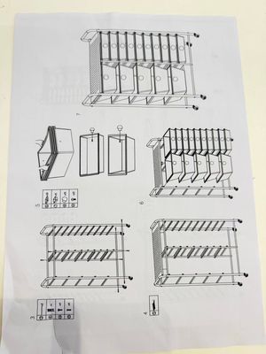 塑料收纳抽屉车半透明15抽/ Shelf Cart Organizer 15 Drawers
