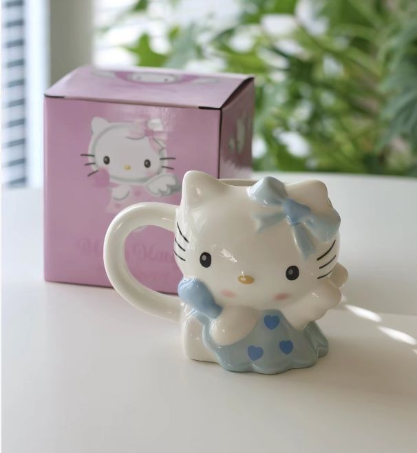 【新品上架】Hello kitty天使蓝色马克杯Hello Kitty Angel Blue Mug Hello Kitty Ceramic Bowl (with Lid)
