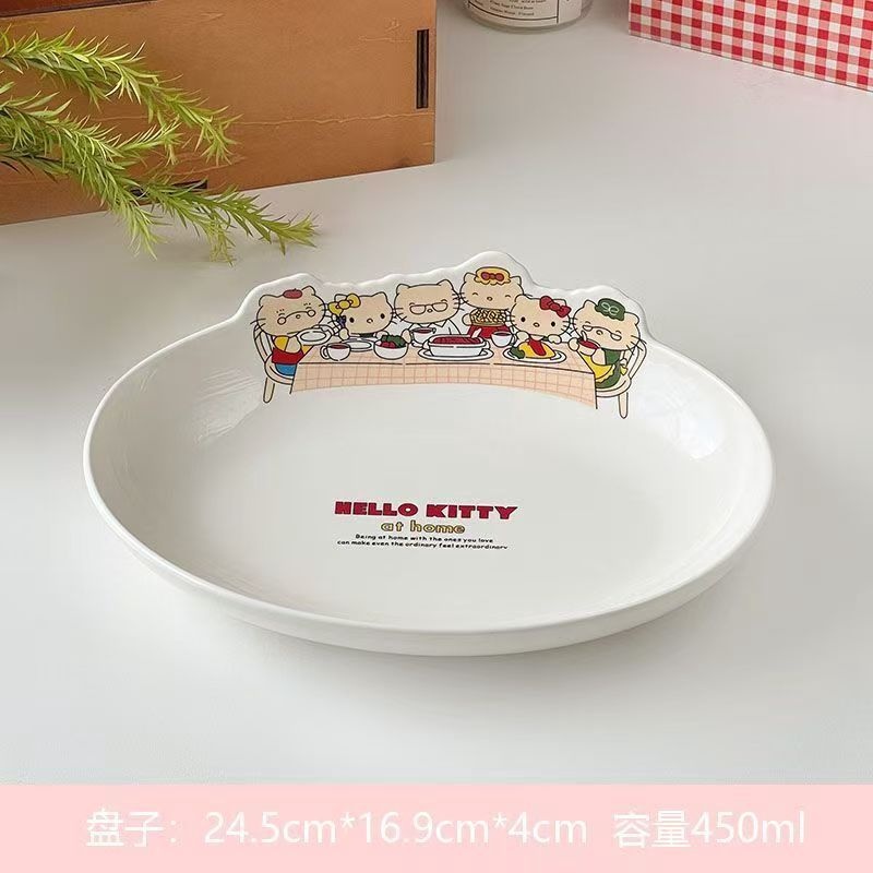 【在途现货】Kitty厨师盘 全家福Kitty Chef Plate (Family Portrait)