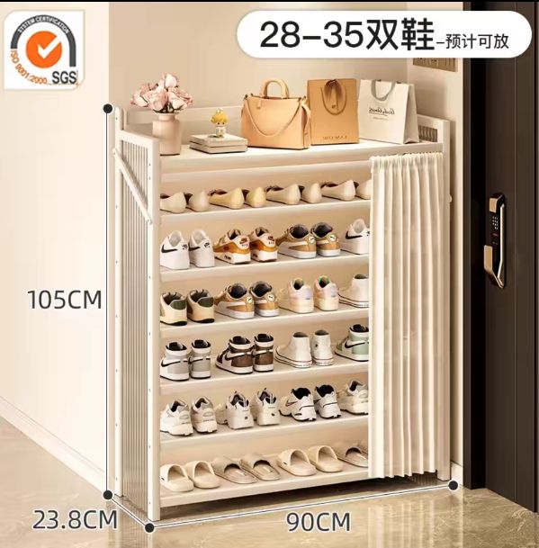 【新品上架】折叠鞋架玄关鞋柜（约28-35双鞋）Folding Shoe Rack Entryway Shoe Cabinet (Holds approx. 28-35 pairs of shoes)