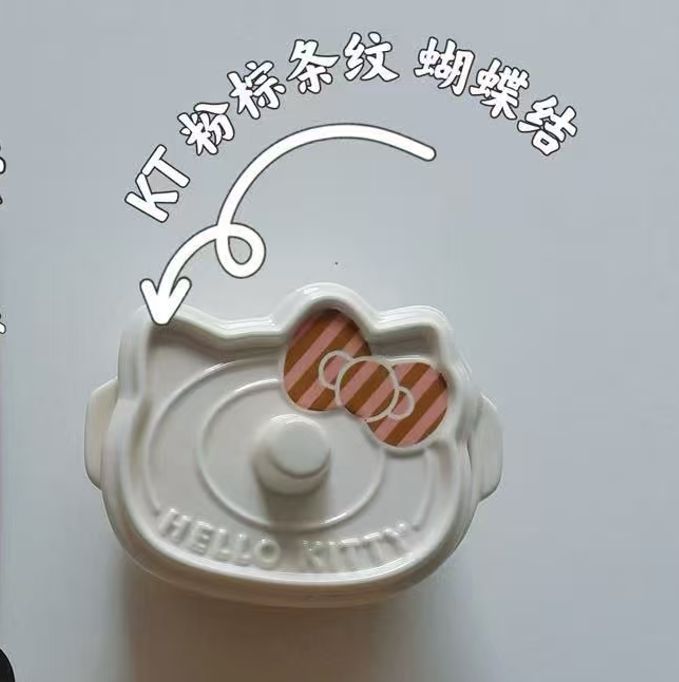 【新品上架】Hello kitty陶瓷碗（带盖）Hello Kitty Ceramic Bowl (with Lid)
