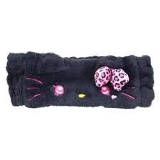 Sanrio三丽鸥豹纹黑皮束发带黑皮豹纹 HelloKitty / Sanrio Leopard Hair Tie Black Leopard