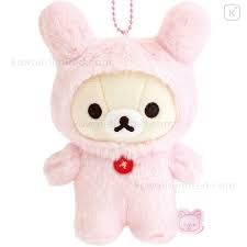 san-x轻松熊满满系列挂件 粉兔/ San-X Rilakkuma Full Series Keychain Pink Bunny