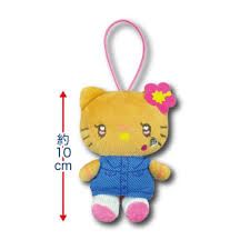 Sanrio三丽鸥豹纹黑皮弹力绳Kitty挂件 工装Kitty/ Sanrio Leopard Black Elastic Rope Hello Kitty Keychain Workwear Kitty