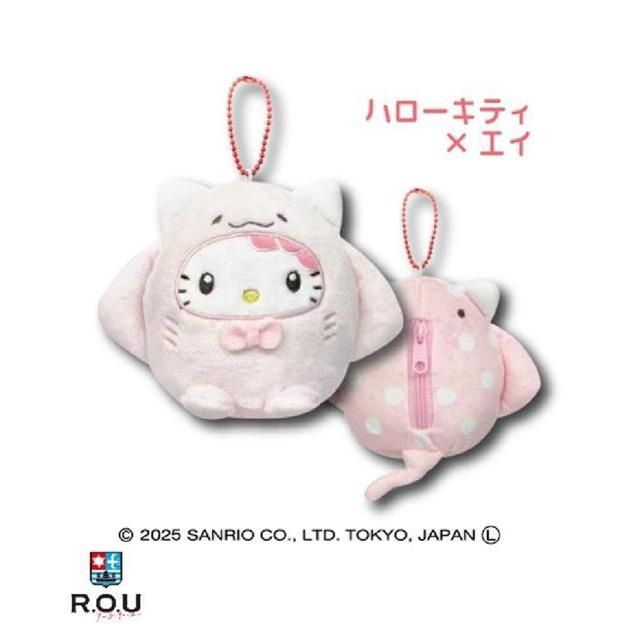 Sanrio三丽鸥粉彩海洋系列玩偶包 Kitty / Sanrio Pastel Ocean Series Plush Bag Hello Kitty