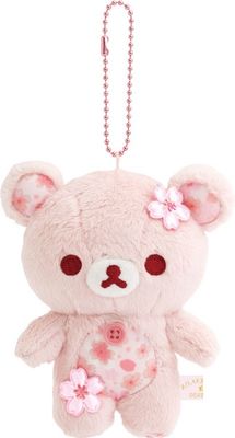 【在途现货】san-x轻松熊樱花轻松熊垂挂毛绒玩偶 小白熊Korilakkuma Sakura Hanging Plush Mascot By SAN-X