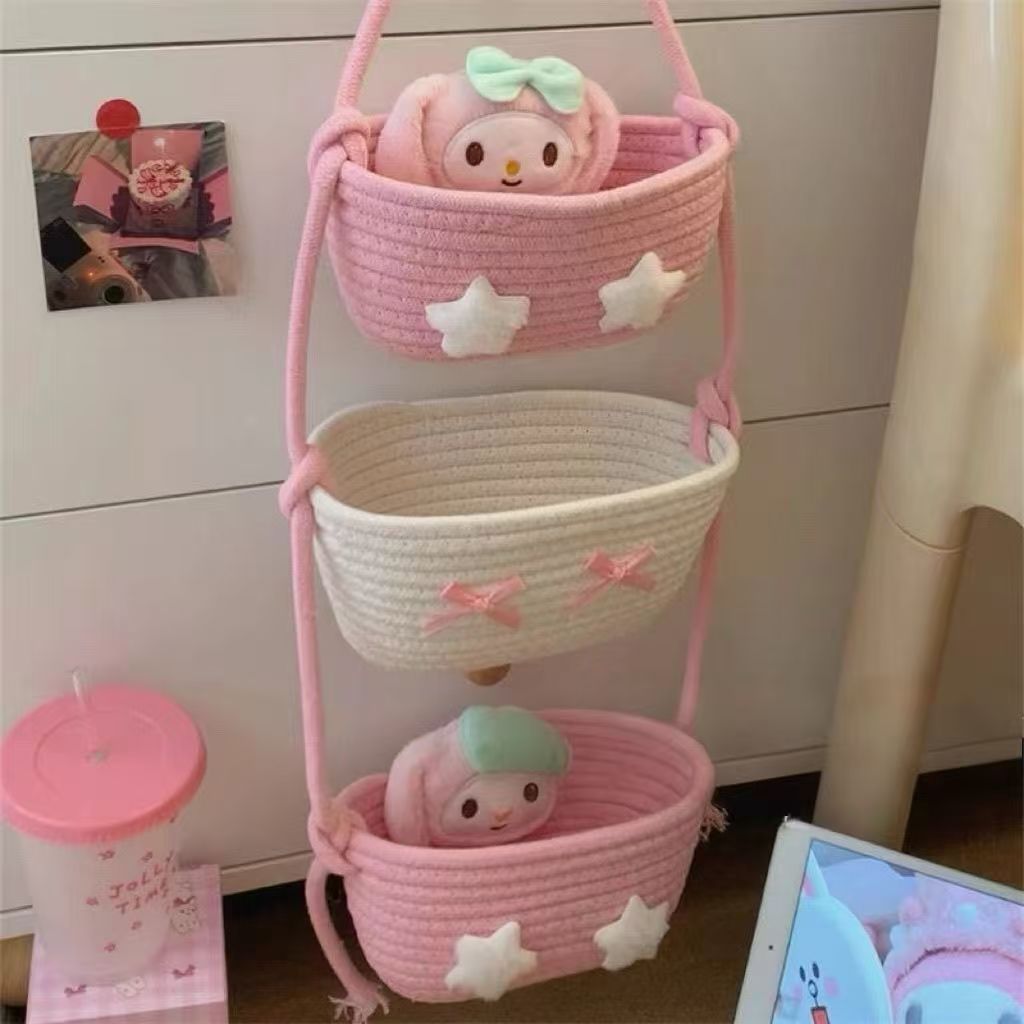 编织收纳悬挂篮 美乐蒂/ Woven Storage Hanging Basket – Melody