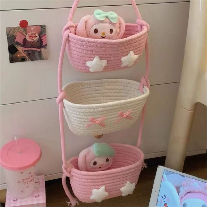 编织收纳悬挂篮 美乐蒂/ Woven Storage Hanging Basket – Melody