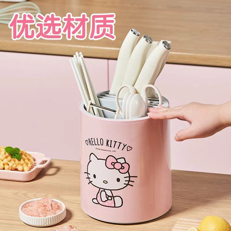 Kitty厨房用具粉色刀架/ HelloKitty Kitchen Utensil Pink Knife Holder