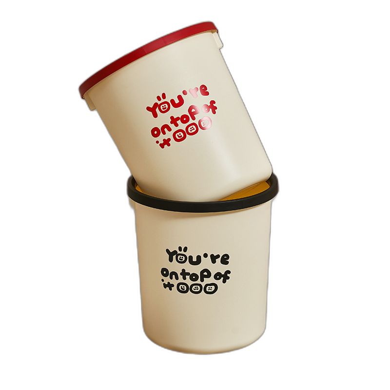 Cute Cartoon Large Open-Mouth Trash Can with Arms and Legs