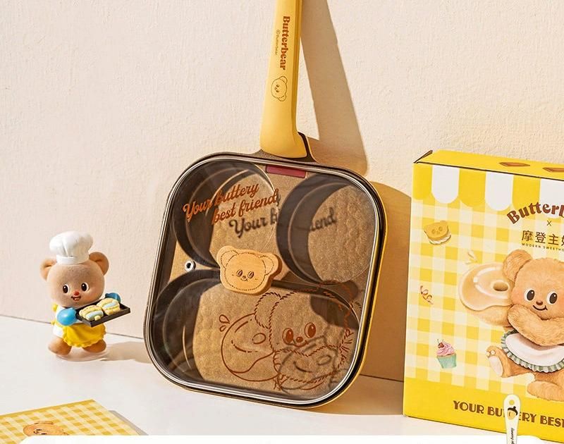 摩登主妇黄油小熊三合一早餐锅【加深2cm|含钛不粘/耐磨】/ Modern Housewife Butter Bear 3-in-1 Breakfast Pan