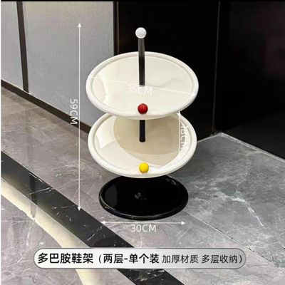 【在途现货】多巴胺二层圆形鞋架/ Dopamine-themed 2-tier Circular Shoe Rack