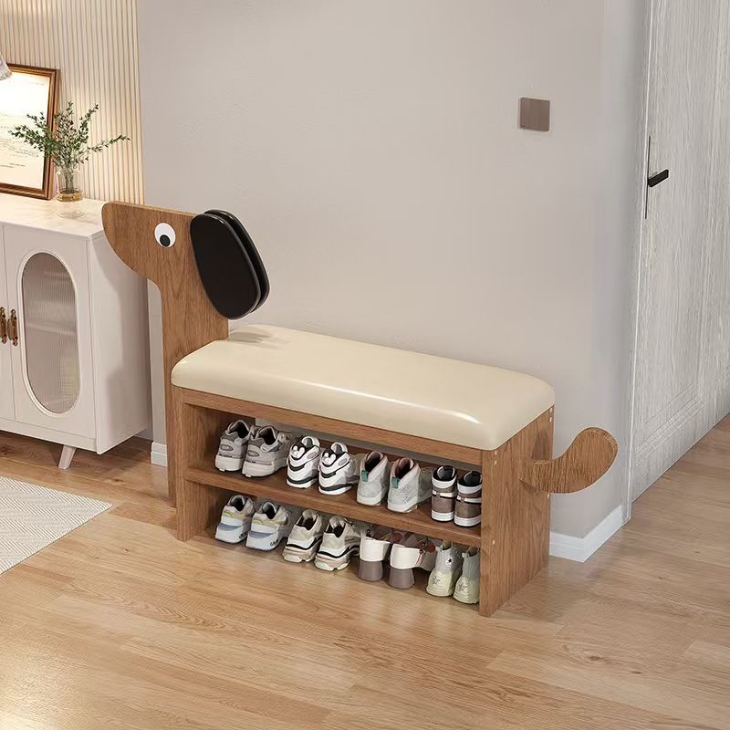 可爱小狗换鞋凳 三层80cm/ Adorable Puppy-shaped Shoe Bench 3-tier 80cm