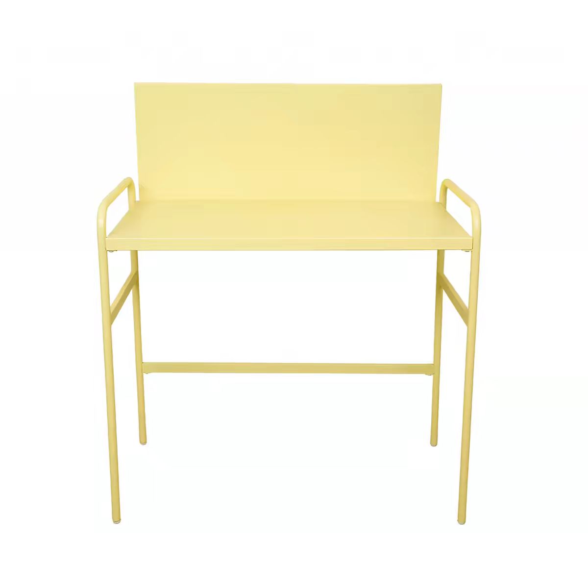 全铁艺磁吸小书桌/ All-Metal Magnetic Small Desk, color: 奶黄/ Creamy Yellow