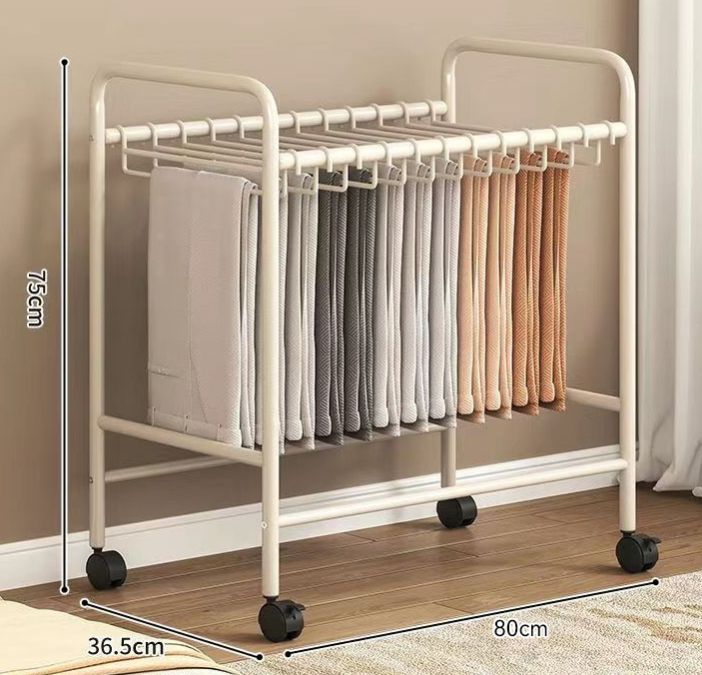 实用移动裤架/ Practical Rolling Pants Rack