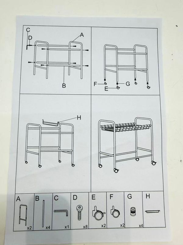 Practical Rolling Pants Rack 实用移动裤架