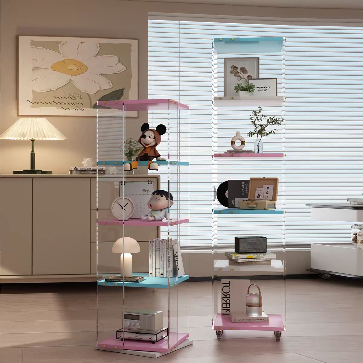 四层多巴胺旋转底座展示盒/ 4-Layer Rotating Display Box – Dopamine Design