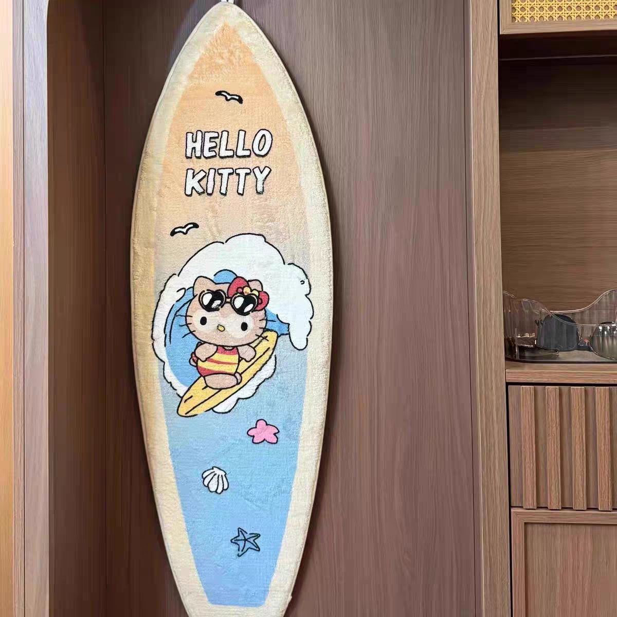Hello Kitty Summer Tanned Surfboard Rug
