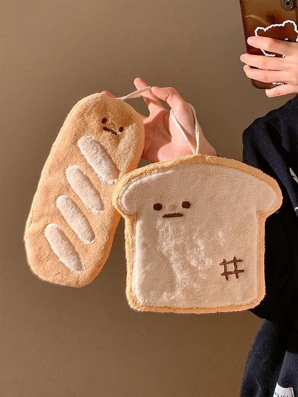 Bread Toast Hand Towel Set of 2