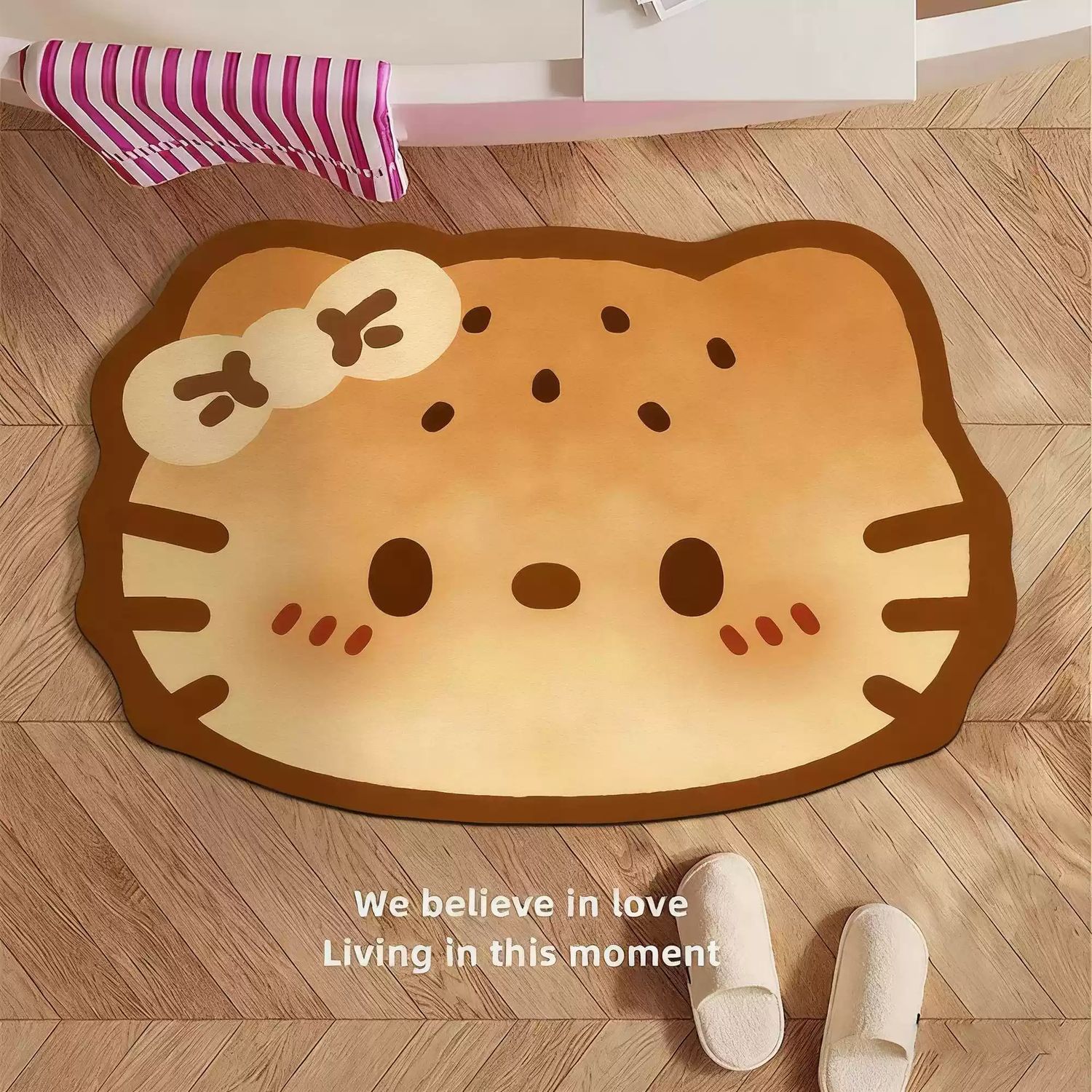 Hello Kitty Bow Diatomite Bath Mat - Sesame Design