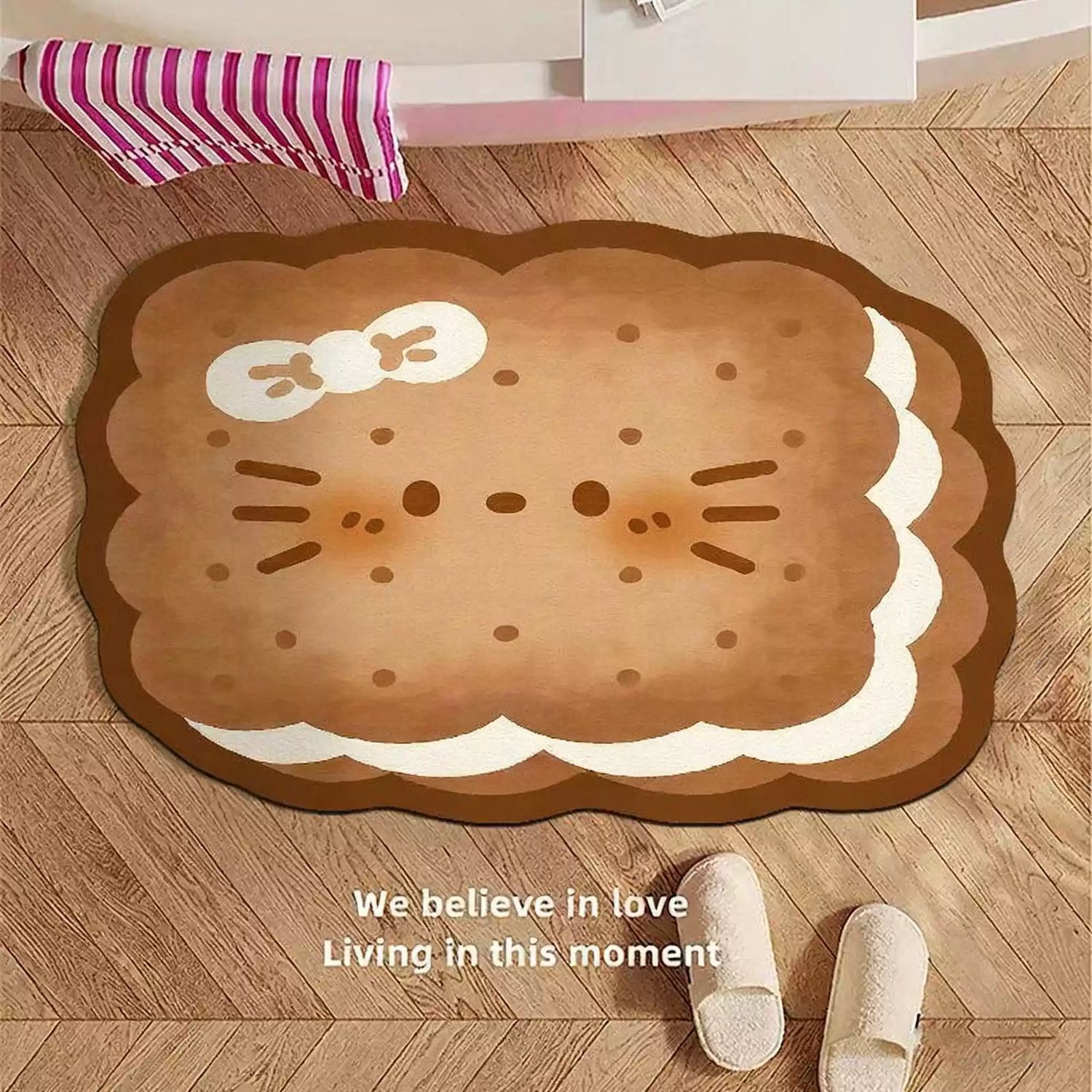 Hello Kitty Bow Diatomite Bath Mat - Soda Biscuit Design