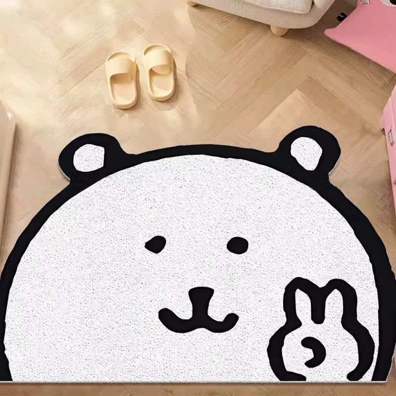 Cute Puppy PVC Coil Door Mat - Big Head Peace Puppy