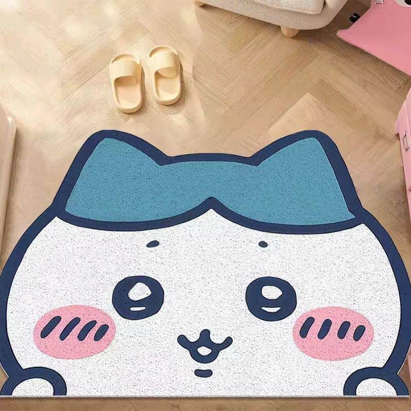 Cute Puppy PVC Coil Door Mat - Big Head Hachiware Puppy