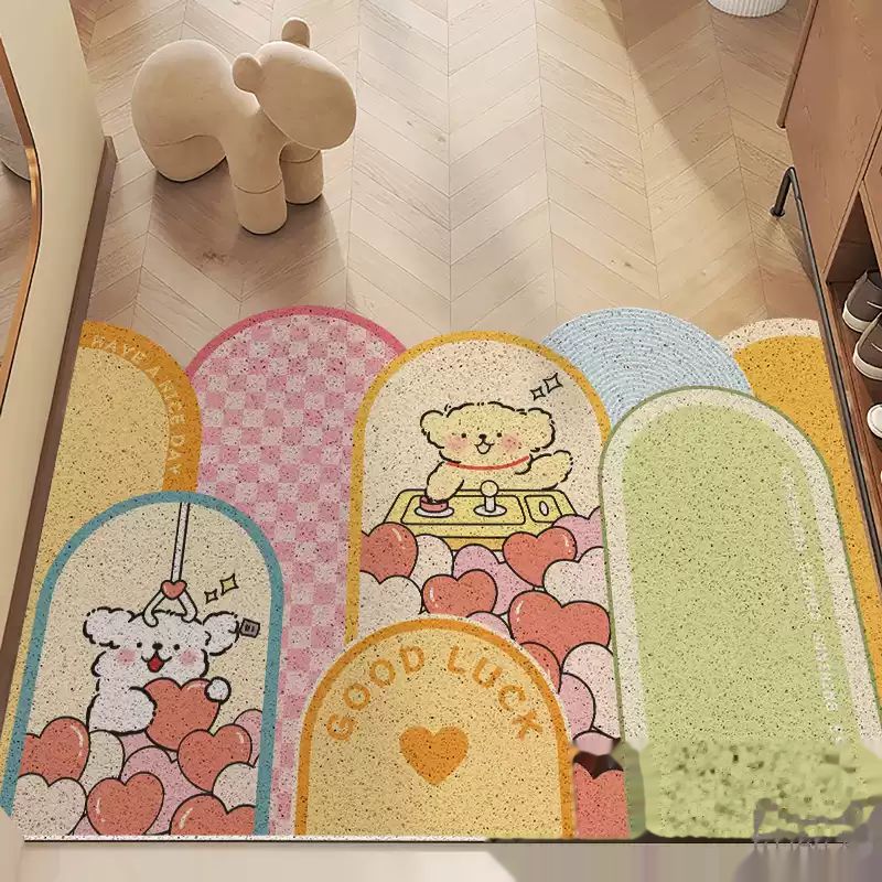 Cute Puppy PVC Coil Door Mat - Puppy Claw Machine