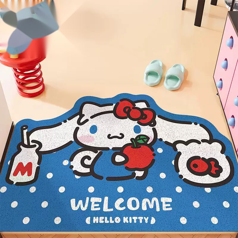 Cartoon Polka Dot PVC Coil Door Mat - Cinnamoroll