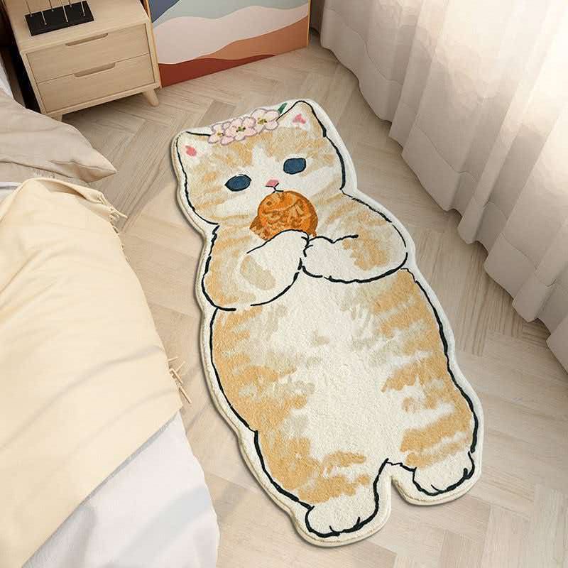Cat &amp; Dried Fish Lambswool Rug