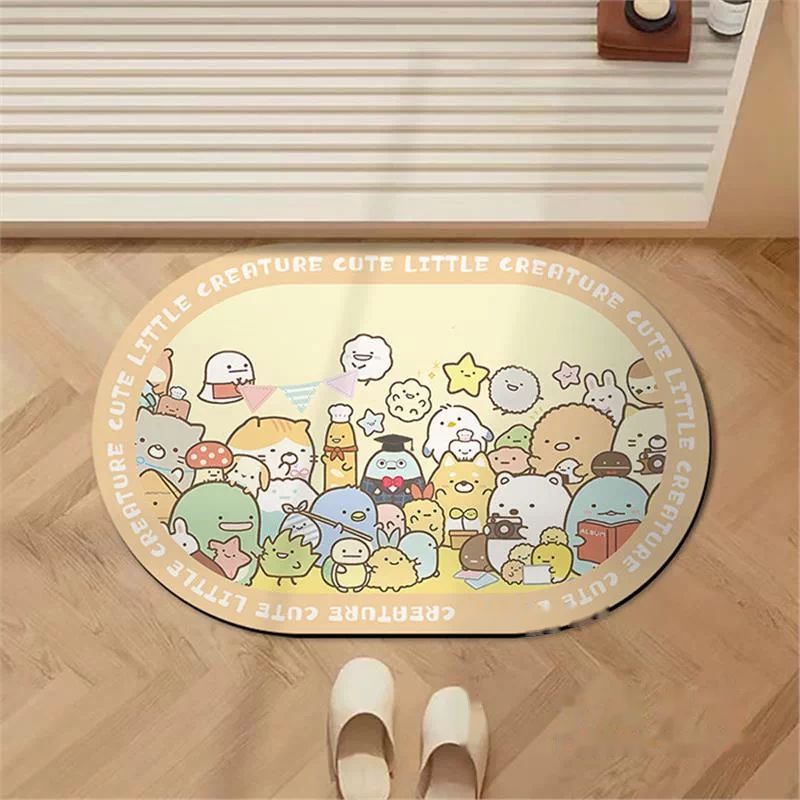 Sumikko Gurashi Oval Diatomite Bath Mat - All Characters
