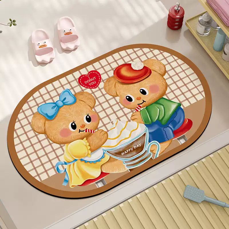 Butter Bear Bath Mat - Ice Cream Bears