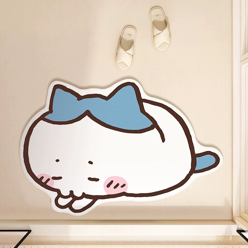 Hachiware Kiss Diatomite Bath Mat