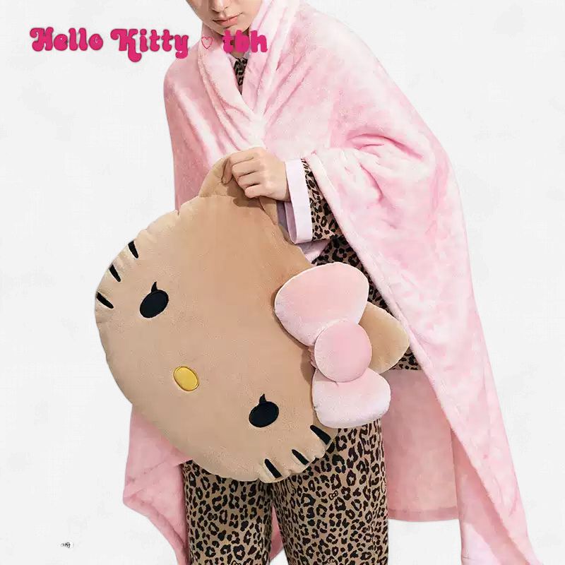 tbh Hello Kitty 2-in-1 Flannel Blanket Pillow - Pink